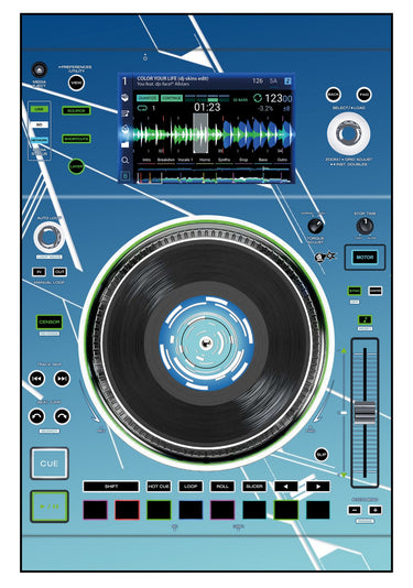 Denon DJ SC 5000 M Skin Constructor Blue